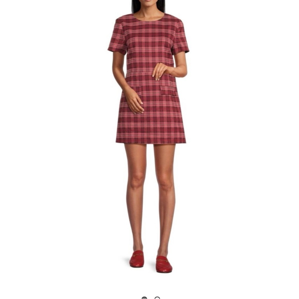 NWT Area Stars Brie Plaid Mini Shift Dress